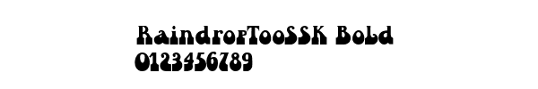 Fuente RaindropTooSSK Bold.ttf