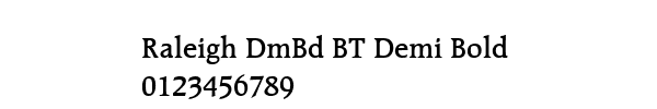 Fuente Raleigh DmBd BT Demi Bold.ttf