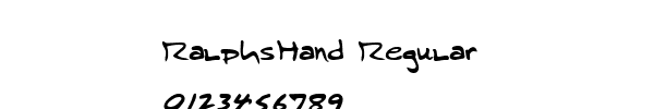 Fuente RalphsHand Regular.TTF