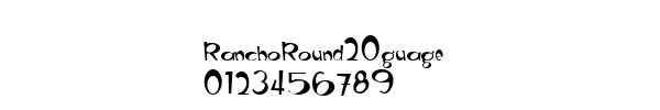 Fuente RanchoRound20guage.ttf