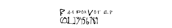 Fuente Random Voter.TTF