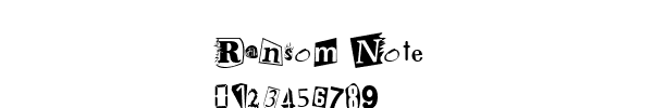 Fuente Ransom Note.ttf