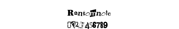 Fuente Ransomnote.ttf