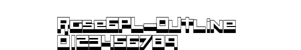 Fuente RaseGPL-Outline.ttf