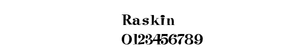 Fuente Raskin.ttf