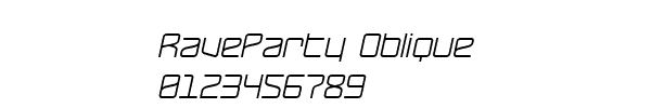Fuente RaveParty Oblique.ttf