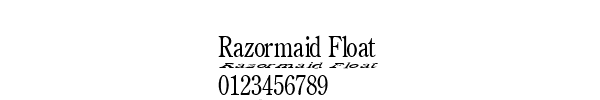 Fuente Razormaid Float.ttf