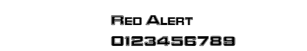 Fuente Red Alert.ttf