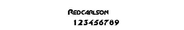 Fuente Redcarlson  .ttf