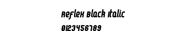 Fuente Reflex Black Italic.ttf