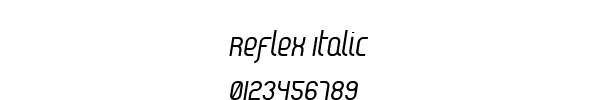 Fuente Reflex Italic.ttf