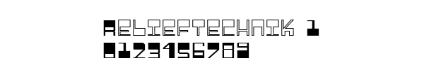 Fuente Relieftechnik 1.ttf