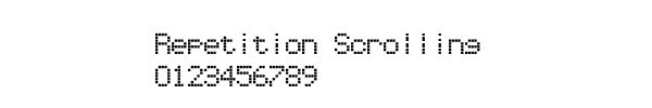 Fuente Repetition Scrolling.ttf