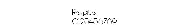 Fuente Respite.ttf