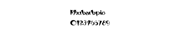 Fuente Rhubarbpie.ttf