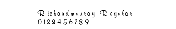 Fuente Richardmurray Regular.ttf
