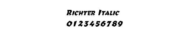 Fuente Richter Italic.ttf