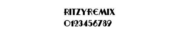 Fuente Ritzyremix.ttf