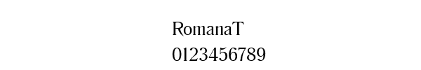 Fuente RomanaT.ttf