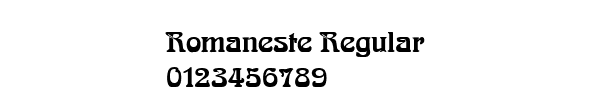 Fuente Romaneste Regular.ttf