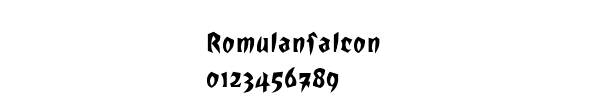 Fuente Romulanfalcon.ttf