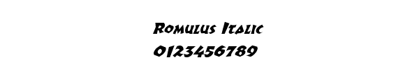 Fuente Romulus Italic.ttf