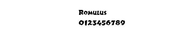 Fuente Romulus.ttf