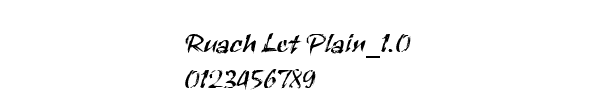Fuente Ruach Let Plain_1.0.ttf