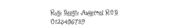 Fuente Ruge Boogie Abnormal ROB.ttf