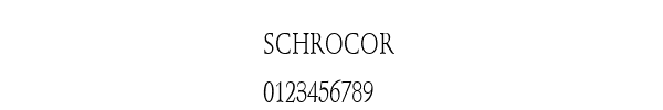 Fuente SCHROCOR.TTF