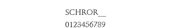 Fuente SCHROR__.TTF