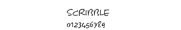 Fuente SCRIBBLE.TTF