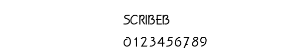 Fuente SCRIBEB.TTF