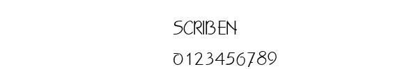 Fuente SCRIBEN.TTF