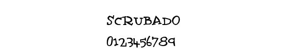 Fuente SCRUBADO.TTF