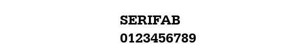 Fuente SERIFAB.TTF