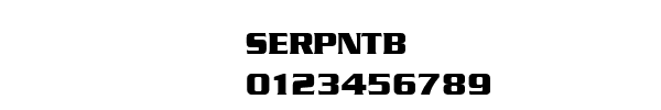 Fuente SERPNTB.TTF