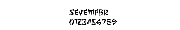 Fuente SEVEMFBR.TTF