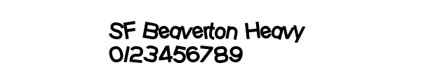 Fuente SF Beaverton Heavy.ttf