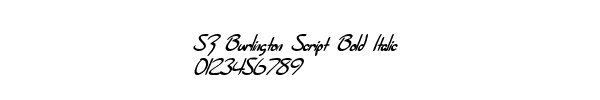 Fuente SF Burlington Script Bold Italic.ttf
