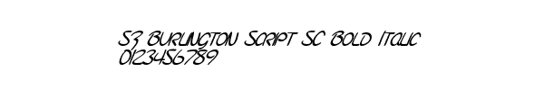 Fuente SF Burlington Script SC Bold Italic.ttf