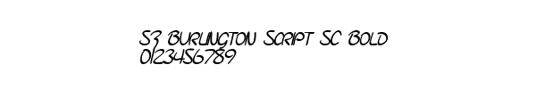 Fuente SF Burlington Script SC Bold.ttf