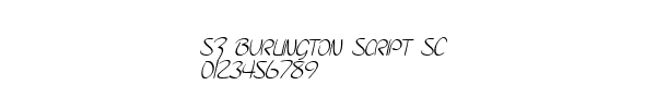 Fuente SF Burlington Script SC.ttf