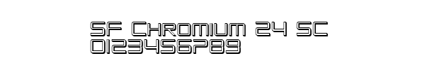 Fuente SF Chromium 24 SC.ttf