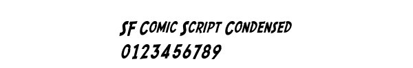 Fuente SF Comic Script Condensed.ttf