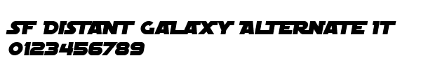 Fuente SF Distant Galaxy Alternate Italic.ttf