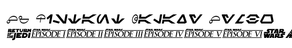 Fuente SF Distant Galaxy Symbols Italic.ttf