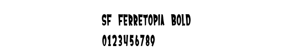 Fuente SF Ferretopia Bold.ttf