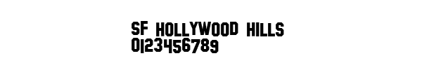 Fuente SF Hollywood Hills.ttf
