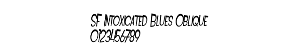 Fuente SF Intoxicated Blues Oblique.ttf